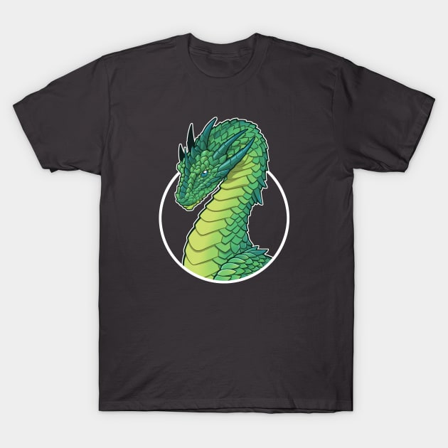 Green Elder Dragon T-Shirt by jpowersart